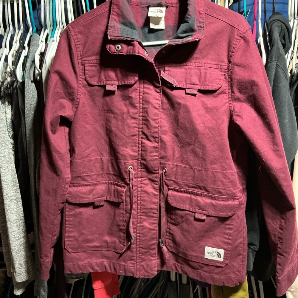 The North Face Burgundy Utility Jacket